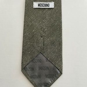 Moschino Vintage Silk Tie Button Shirt Placket